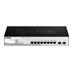 D-Link DGS-1210-10P 10-port Gigabit Smart+ PoE Switch, 8x GbE PoE+, 2x SFP, PoE 65W, fanless