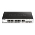 D-Link DGS-1210-16 20-port Gigabit Smart Switch, 16x GbE, 4x RJ45/SFP, fanless