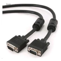 GEMBIRD Kabel VGA propojovací 30m, černý (15M/M, stiněný extra, feritová jádra)
