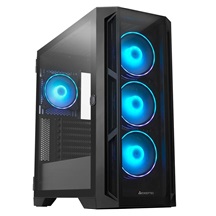CHIEFTEC skříň APEX, E-ATX, 1x USB-C 3.2, 2x USB 3.0, 4x 120mm ARGB Fan, ARGB Hub, černá