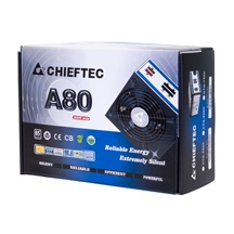CHIEFTEC zdroj A80 Series, CTG-650C, 650W, 12cm fan, Active PFC, Modular, Retail, 85+