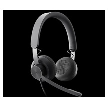 Logitech sluchátka s mikrofonem Zone Wired Teams Headset Graphite - EMEA