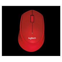 Logitech Wireless Mouse M330 Silent Plus, red