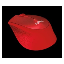 Logitech Wireless Mouse M330 Silent Plus, red
