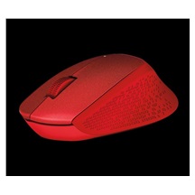 Logitech Wireless Mouse M330 Silent Plus, red