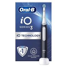 Oral-B iO Series 3 Matt Black elektrický zubní kartáček, magnetický, 3 režimy, tlakový senzor