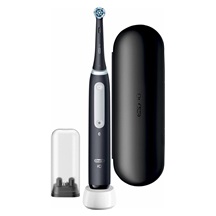 Oral-B iO Series 4 Matt Black elektrický zubní kartáček, magnetický, časovač, tlakový senzor, mobilní aplikace, černý