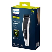 Philips Series 5000 HC5610/15 zastřihovač vlasů, vodotěsný, samoostřicí ocelové břity, bílá / černá