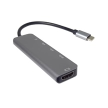 PremiumCord Adaptér USB-C na HDMI + USB3.0 + 2x USB2.0 + PD(power delivery)