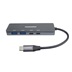 PREMIUMCORD Hub USB-C na 2x USB 3.2 Typ-C +2x USB 3.2, 5G SuperSpeed, Aluminum