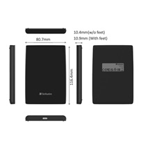 VERBATIM externí SSD 1TB Store 'n' Go Slim Portable USB 3.0, USB-A/USB-C, černá