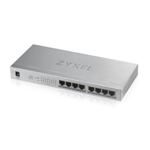 Zyxel GS1008HP 8-port Desktop Gigabit PoE Switch, 8x PoE+ GbE, PoE 60W