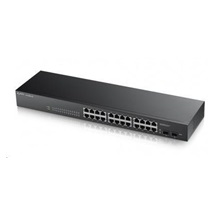 Zyxel GS1900-24 v2 26-port Gigabit Web Smart switch, 24x gigabit RJ45, 2x SFP, fanless