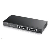 Zyxel GS1900-8 8-port Desktop Gigabit Web Smart switch: 8x Gigabit metal, IPv6, 802.3az (Green), fanless v2