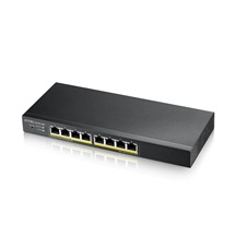 Zyxel GS1915-8EP 8-port Gigabit Web Smart PoE switch, 8x gigabit RJ45, fanless, 60W PoE budget