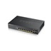 Zyxel GS1920-8HPV2 10-port Smart Managed PoE Switch Switch, 8x gigabit RJ45, 2x gigabit RJ45/SFP, 130W pro PoE