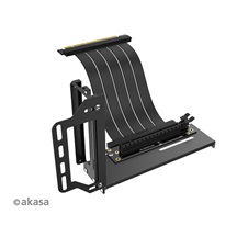 AKASA Riser black Pro, vertikálni VGA držák