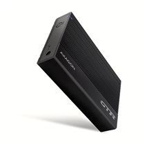 AXAGON EE35-GTR, USB-C 5Gbps - SATA 6G 3.5" RIBBED box, černý