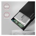AXAGON EE35-GTR, USB-C 5Gbps - SATA 6G 3.5" RIBBED box, černý