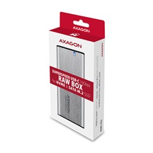AXAGON EEM2-SB2, USB-C 3.2 Gen 2 - M.2 NVMe & SATA SSD kovový RAW box, bezšroubkový, černý