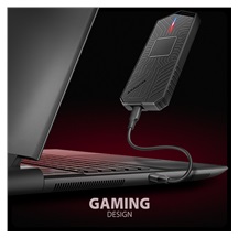 AXAGON EEM2-GAM, USB-C 10Gbps - NVMe & SATA SSD GAME M.2 box, bezšroubkový