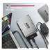 AXAGON ADSA-FPX, USB-C 10Gbps - SATA 6G, 2.5"/3.5" SSD/HDD FAST PORT X adaptér, vč. AC napáječe