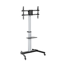 ALU pojízdný stojan Brateck FS44-46TW pro TV 37"-86" 50kg police