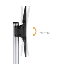 ALU pojízdný stojan Brateck FS44-46TW pro TV 37"-86" 50kg police