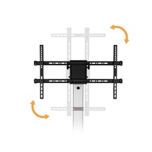 ALU pojízdný stojan Brateck FS44-46TW pro TV 37"-86" 50kg police
