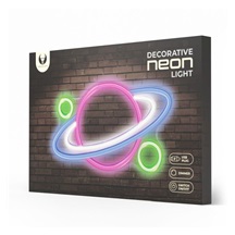Dekorativní PLEXI LED neon Planeta multicolor