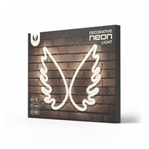 Dekorativní PLEXI LED neon Křídla bílá