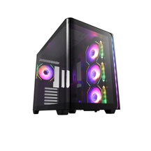 FSP M580-BA/Midi Tower/Transpar./Černá