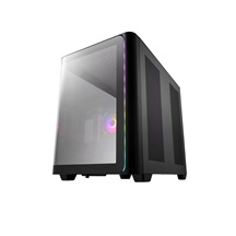 FSP M580-BA/Midi Tower/Transpar./Černá