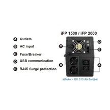 FSP UPS iFP 1500, 1500 VA / 900W, LCD, line interactive