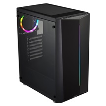 FSP CMT151/Midi Tower/Transpar./Černá