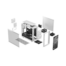 Fractal Design Meshify 2 Lite White TG Clear Tint/Midi Tower/Transpar./Bílá
