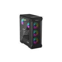 Počítačová skříň Genesis IRID 505 ARGB V2/Midi Tower/Transpar./Černá