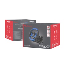 Genesis Seaborg 350 Herní volant, multiplatformní pro PC, PS4, PS3, Xbox One, Switch, 180°