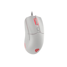 Genesis herní optická myš KRYPTON 750/RGB/8000 DPI/Herní/Optická/8 000 DPI/Drátová USB/Bílá