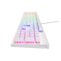 Genesis herní mechanická klávesnice THOR 303/RGB/Outemu Brown/Drátová USB/US layout/Bílá