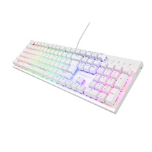 Genesis herní mechanická klávesnice THOR 303/RGB/Outemu Brown/Drátová USB/US layout/Bílá