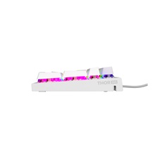 Genesis herní mechanická klávesnice THOR 303/RGB/Outemu Brown/Drátová USB/US layout/Bílá