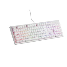 Genesis herní mechanická klávesnice THOR 303/RGB/Outemu Peach Silent/Drátová USB/US layout/Bílá