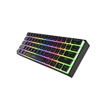 Genesis herní klávesnice THOR 660 G2/Gateron Red/USB+BT/US layout/Černá