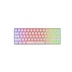 Genesis herní klávesnice THOR 660 G2/Gateron Red/USB+BT/US layout/Bílá
