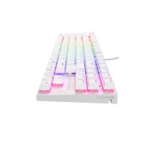Genesis tichá herní klávesnice THOR 303/TKL/RGB/Outemu Peach Silent/Drátová USB/US layout/Bílá