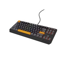 Genesis herní klávesnice THOR 230/TKL/RGB/Outemu Red/Drátová USB/US layout/Anchor Positive Šedá