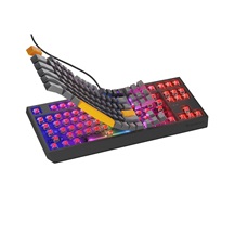 Genesis herní klávesnice THOR 230/TKL/RGB/Outemu Red/Drátová USB/US layout/Anchor Positive Šedá