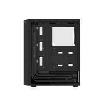 PC skříň Fury SHOBO/Midi Tower/Transpar./Černá