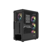 PC skříň Fury SHOBO/Midi Tower/Transpar./Černá
